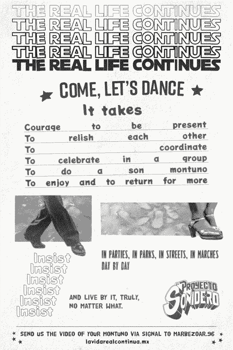 une affiche du projet de El Proyecto Sonidero