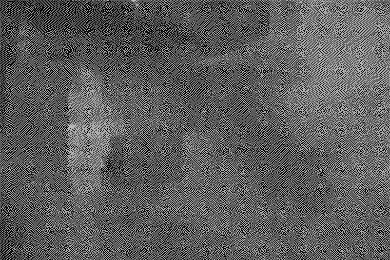 image glitchée projetée au mur